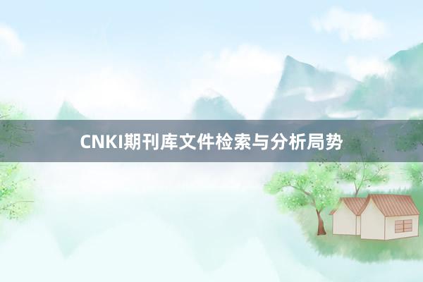 CNKI期刊库文件检索与分析局势